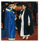 Ms. Ramos at graduation ceremony